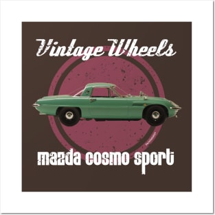 Vintage Wheels - Mazda Cosmo Sport Posters and Art